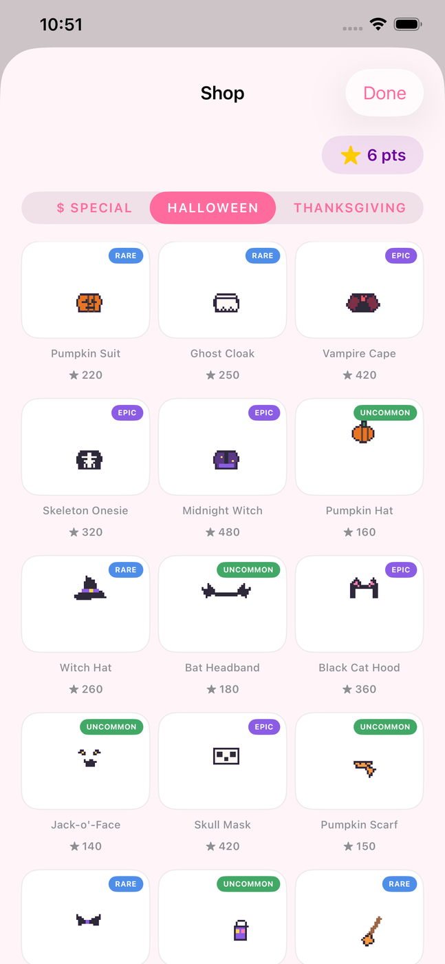 The Stay With Lotl item shop.