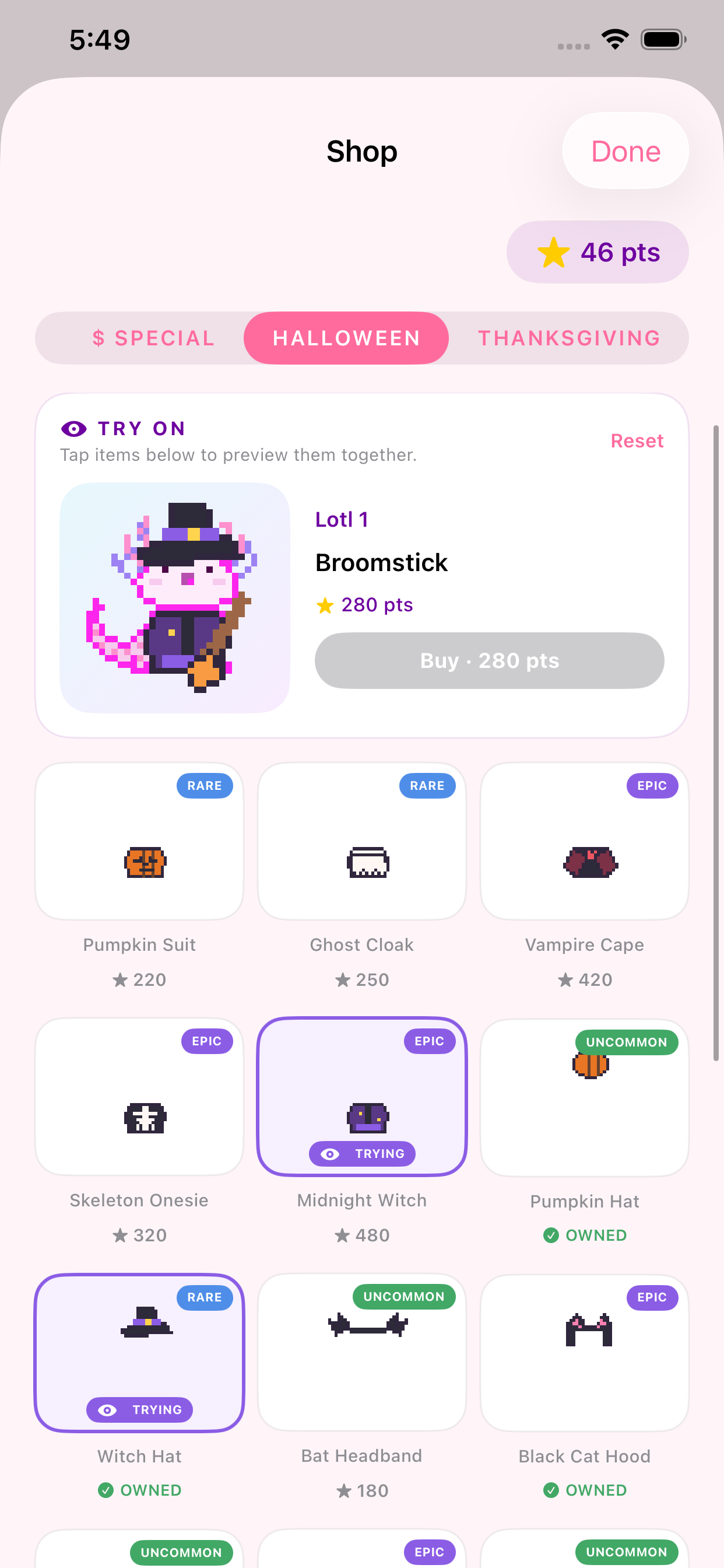 Stay With Lotl Try On shop preview